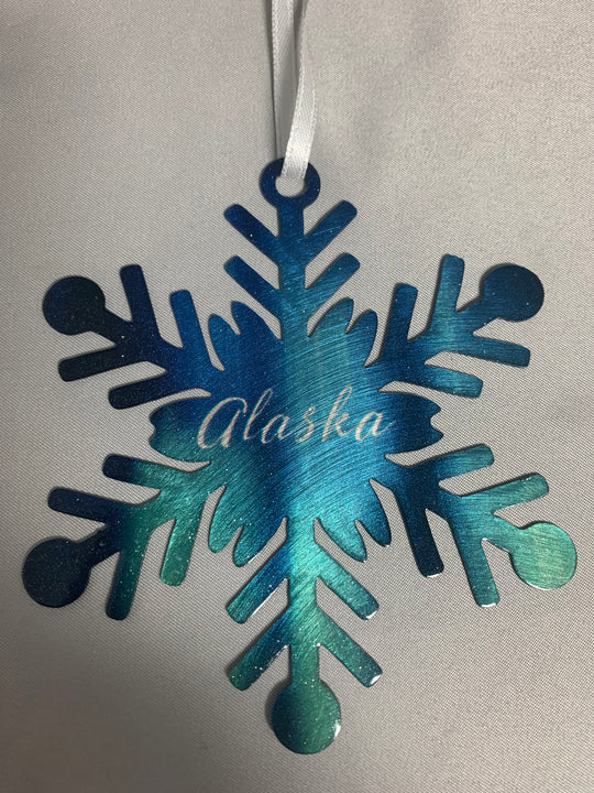 Alaska Metal Ornaments