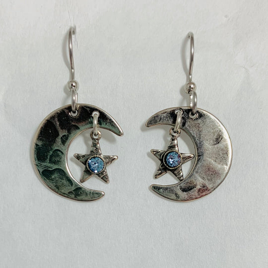 Silver Forest Earrings: Mixed Metal Collection