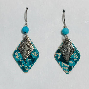 Silver Forest Earrings: Purples & Blues Collection