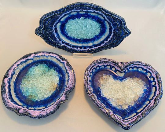 Oval, Heart, or Round Soap Dishes