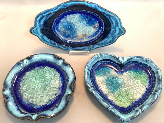 Oval, Heart, or Round Soap Dishes