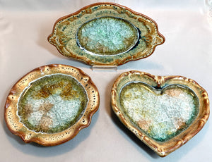 Oval, Heart, or Round Soap Dishes