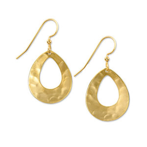 Silver Forest Earrings: Shiny Gold Collection