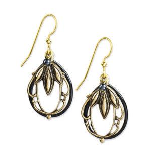 Silver Forest Earrings: Mixed Metal Collection