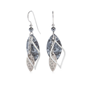 Silver Forest Earrings: Black /Silver & color collection                     Collection