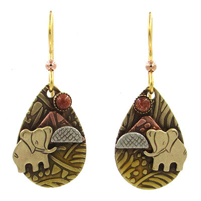 Silver Forest Earrings: Nature & Animals Collection