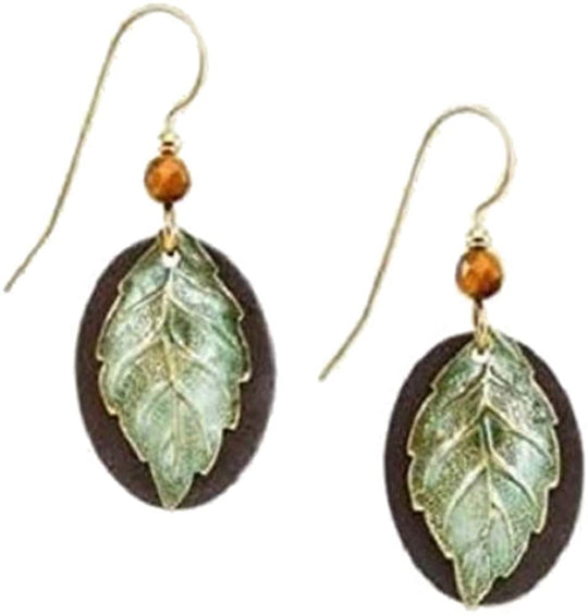 Silver Forest Earrings: Mixed Metal Collection