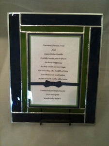 Custom Wedding Invitations in Stained Glass